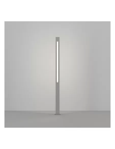 Viabizzuno f4 127 02 tube carré argent g5 14w he l 1000